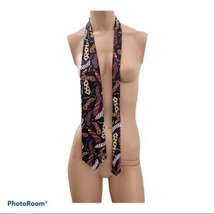 Mario Valentino vintage ties print silk  tie